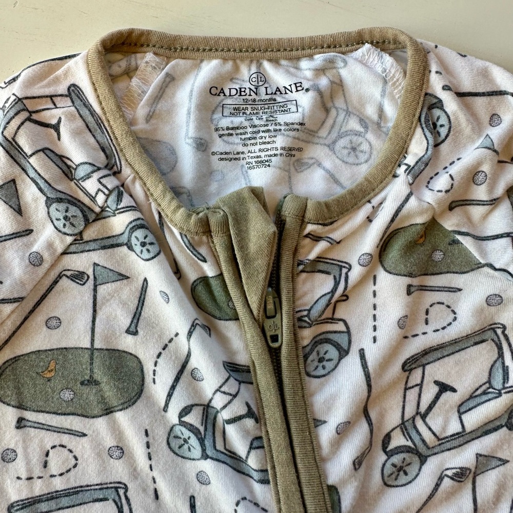 Caden Lane golf convertible zip romper size 12-18 mo - Picture 3 of 3
